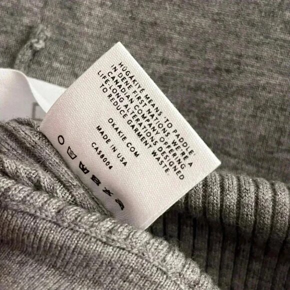 🌟OKAKIE  ribbed cropped leggings L - Picture 10 of 11